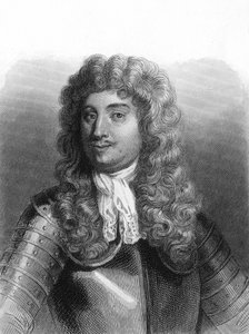Portrét Abrahama, markýze Duquesna (1610 - 1688), francouzského námořníka - v „Histoire des Français““ od Lavallée, rytina, sd. od Unknown artist