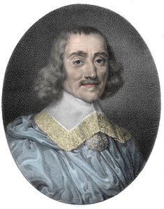 Portrét Abrahama od Faberta od Esternay Marshal (1599-1662) z Francie (marechal de France) - rytina od Unknown artist