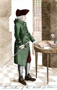 Portrét Adama Smithe (1723 - 1790), skotského filozofa a ekonoma. od Unknown artist