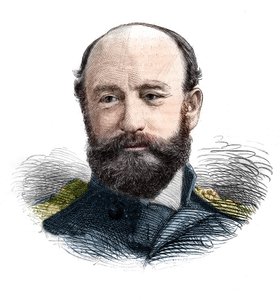 Portrét admirála sira George Stronga Narese (1831-1915) důstojníka královského námořnictva a arktického průzkumníka. od Unknown artist