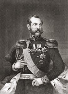 Portrét Alexandra II Nikolajeviče (1818 - 1881), císaře Ruska. od Unknown artist
