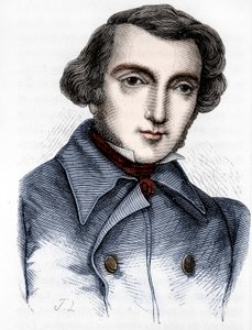 Portrét Alexise de Tocqueville (1805 - 1859), francouzského historika a politika. Rytina 19. století. od Unknown artist