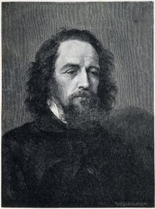 Portrét Alfreda, Lord Tennyson (1809 - 1892), britský básník a dramatik 19. od Unknown artist