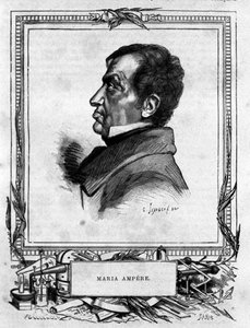 Portrét Andre Marie Ampere (1775 - 1836) francouzský fyzik. od Unknown artist