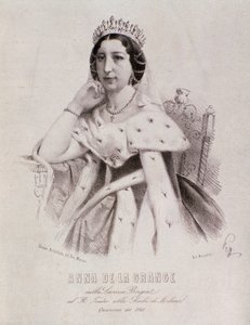 Portrét Anny de la Grange v Lucrezia Borgia (rytina od Unknown artist