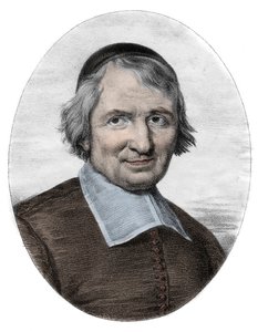 Portrét Antoina Arnaulda dit le Grand Arnauld (1612-1694), francouzského kněze, teologa, filozofa a matematika, člena jansenistů (Portrét Antoina Arnaulda, francouzský římskokatolický teolog, filozof a matematik, jeden z vedoucích od Unknown artist