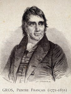 Portrét Antoine Jean Gros, francouzský malíř (1771-1835) - v „Les Contemporains“, n. d. konec 19. století (rytina) od Unknown artist