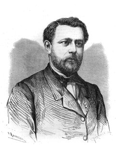 Portrét Arthura Chervina (1850-1921), zakladatele a ředitele Institut des Begues v Paříži. Gravírování do „“The Illustrious Universe““ od Unknown artist