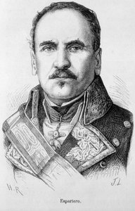 Portrét Baldomero Espartero, vévoda z vítězství, generál a španělský státník (1793 - 1879) od Unknown artist