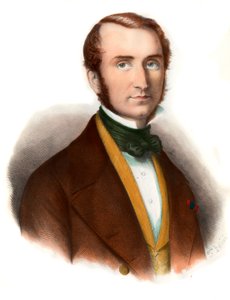 Portrét barona Justuse von Liebiga (1803-1873) chemika Rytina 19. století Soukromá sbírka od Unknown artist