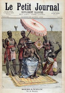 Portrét Behanzina (1844-1900), krále Dahomey (Benin) - v „“Le Petite Journal““ z 23.4.1892 od Unknown artist