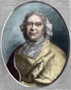 Portrét kardinála Fleuryho (1653 - 1743). Rytina André Hercule de Fleury z roku 1866. od Unknown artist