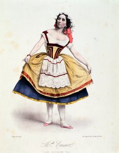Portrét Celestine Emarot v Guillaume Tell, balet Gioacchino Rossini, kolem roku 1858 od Unknown artist