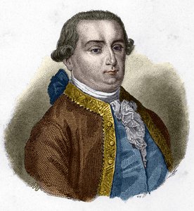 Portrét Cesare Bonesany, markýze de Beccaria (1738 - 1794), italského právníka. od Unknown artist