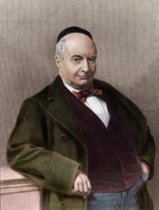 Portrét Charlese Auguste Sainte Beuvea (1804-1869), francouzského spisovatele. Rytina 19. století. Soukromá sbírka. od Unknown artist
