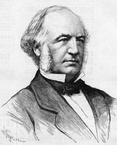 Portrét Charlese Bergerona (1808-1883) Francouzský inženýr, velký řemeslník proměny pařížských způsobů, In “” Le Monde Illustré 1885””. od Unknown artist