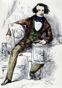 Portrét Charlese Dickense (1812-1870), anglického spisovatele. od Unknown artist