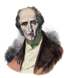 Portrét Charlese Fouriera (1772 - 1837), francouzského socialistického teoretika. Rytina 19. století. od Unknown artist
