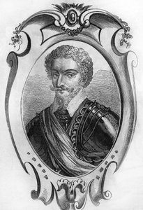 Portrét Charlese de Gontaut, barona, tehdejšího vévody z Bironu (1562 až 1602). Maréchal de France. rytina z roku 1866. od Unknown artist