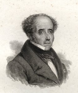 Portrét Chateaubrianda, rytina z 19. století od Unknown artist