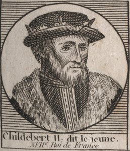 Portrét Childeberta II od Unknown