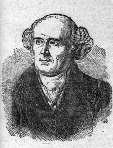 Portrét Christiana Hahnemanna (1755 - 1843), zakladatele lékaře homeopatie. Rytina 19. století. od Unknown artist