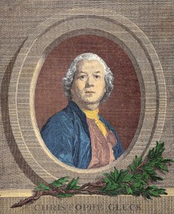Portrét Christopha Willibalda, rytíře VON GLUCK (1714 - 1787), německý skladatel od Unknown artist