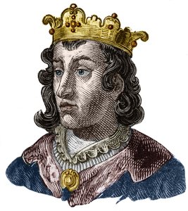Portrét Clothairea III. (652 - 673), krále Neustrije a Burgundska od Unknown artist