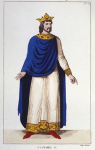 Portrét Clothairea II. (584 - 628), krále Neustrije a krále Franků. od Unknown artist