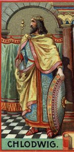 Portrét Clovise krále franků z let 481-511 našeho letopočtu. od Unknown artist