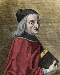 Portrét Cristofora Landina (1424-1498), italského humanisty od Unknown artist