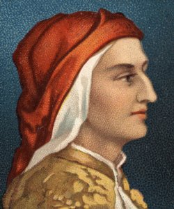 Portrét Dante Alighieri (1265-1321), italský spisovatel. od Unknown artist