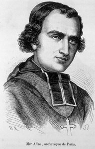 Portrét Denys Auguste Affre (1793-1848), archaický z Paříže. od Unknown artist