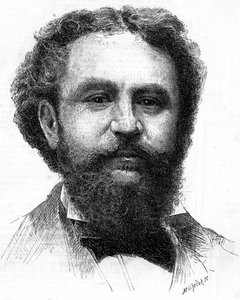 Portrét Emile Bergerat (1845-1923), francouzský spisovatel. od Unknown artist