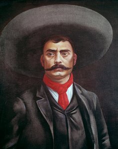 Portrét Emiliano Zapata (1879-1919), Mexičan od Unknown artist