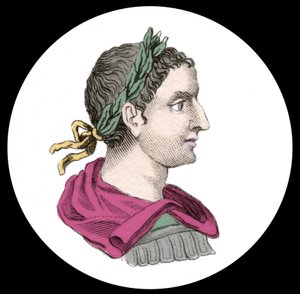 Portrét císaře Elagabala nebo Heliogabala (Marcus Aurelius Antoninus nebo Heliogabalus) (204-222 n. l.). Rytina 19. století. od Unknown artist