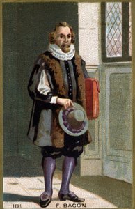 Portrét Francise Bacona Barona Verulama (1561 - 1626) státníka a anglického filozofa. Chromolitografie 19. století. od Unknown artist