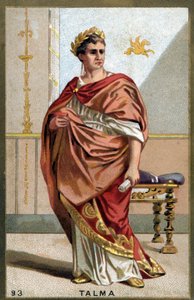 Portrét Francois-Josepha (Francois Joseph) Talma (1763-1826), francouzský herec. Chromolitografie konce 19. století. od Unknown artist