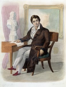 Portrét Francois-Josepha (Francois Joseph) Talma (1763-1826), francouzský komik. v Ed. Mennechet, "" Francouzský Plutarch "" od Unknown artist