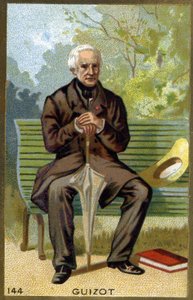 Portrét Françoise Guizota (1787 - 1874) francouzského politika a historika. Chromolitografie 19. století. od Unknown artist