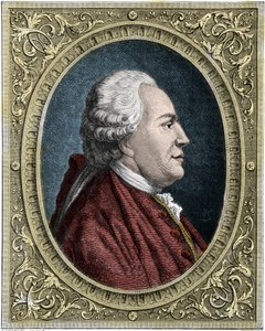Portrét Franze-Antona Mesmera (1734-1815) (Frederic Antoine Mesmer - Franz Anton Mesmer) Německý lékař, zakladatel teorie zvířecího magnetismu (mesmerismu). Barevná rytina 19. století. od Unknown artist