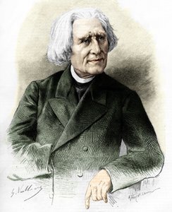 Portrét Franze Liszta (1811-1886) maďarského skladatele a klavíristy. od Unknown artist