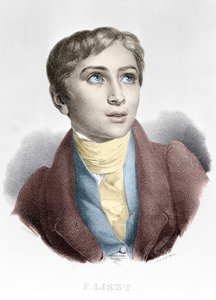 Portrét Franze Liszta (1811-1886), maďarského skladatele a klavíristy. od Unknown artist