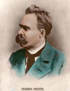 Portrét Friedricha Nietzscheho (1844 - 1900), německého filozofa. Rytina 19. století. Soukromá sbírka. od Unknown artist