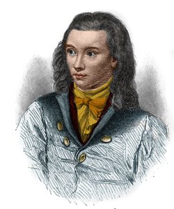 Portrét Friedricha von Hardenberga, dit Novalis (1772-1801), německého básníka romantického hnutí. od Unknown artist
