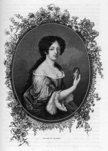 Portrét Gabrielle de Rochechouart de Mortemart, markýze de Thianges (1633-1693), francouzské aristokratky - rytina z roku 1862 v „“The Queens of the World”” od našich prvních spisovatelů. Kniha vydaná pod vedením J. G. D. ARMENGAUDA. od Unknown artist