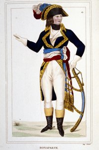 Portrét generála Napoleona Bonaparta (1769 - 1821) v uniformě. od Unknown artist
