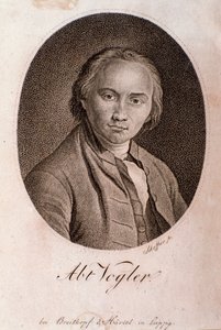 Portrét Georga Josepha Voglera (abbe Vogler) (rytina) od Unknown artist