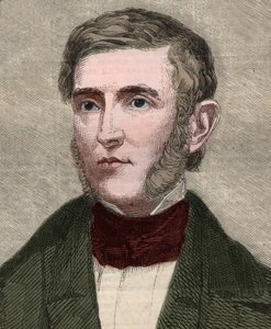 Portrét George Bancrofta (1800-1891), amerického historika a politika. Gravírování do „“ The illustrated London News““ z 23. ledna 1858. od Unknown artist