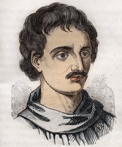 Portrét Giordana Bruna (1548-1600) italského dominikánského mnicha, filozofa, matematika, básníka a astrologa. od Unknown artist
